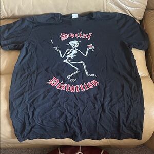 Social Distortion Black Graphic T-Shirt